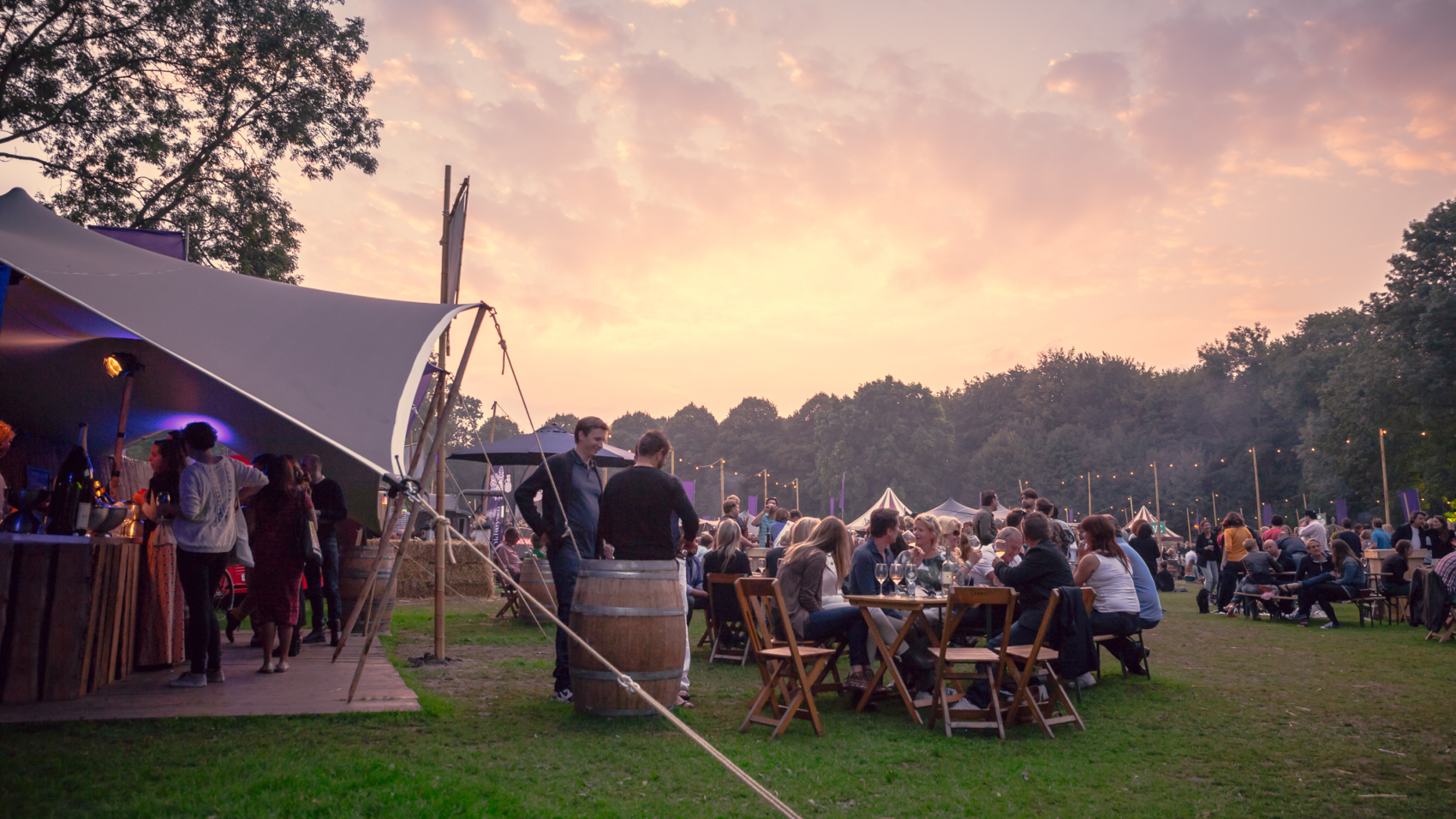 Il Bacchus Wine Festival nella foresta di Amsterdam