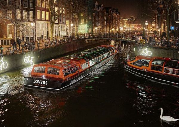 Water Colors Cruise during Amsterdam Light Festival